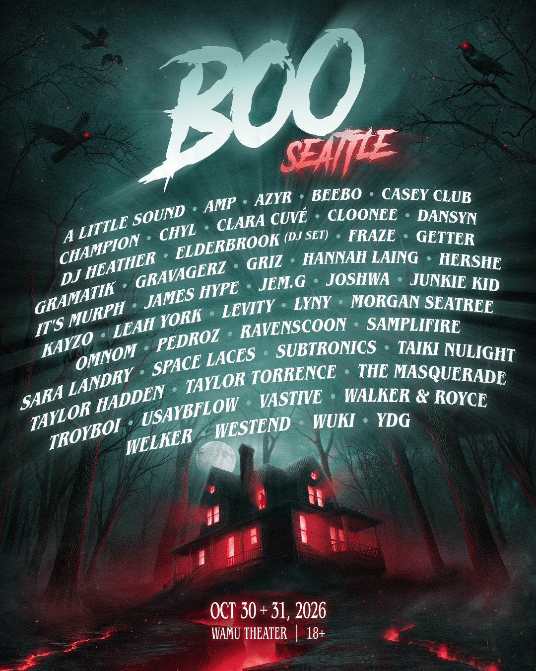 BOO Seattle official lineup