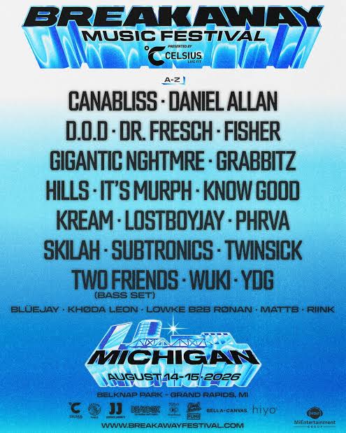 Breakaway Michigan official lineup