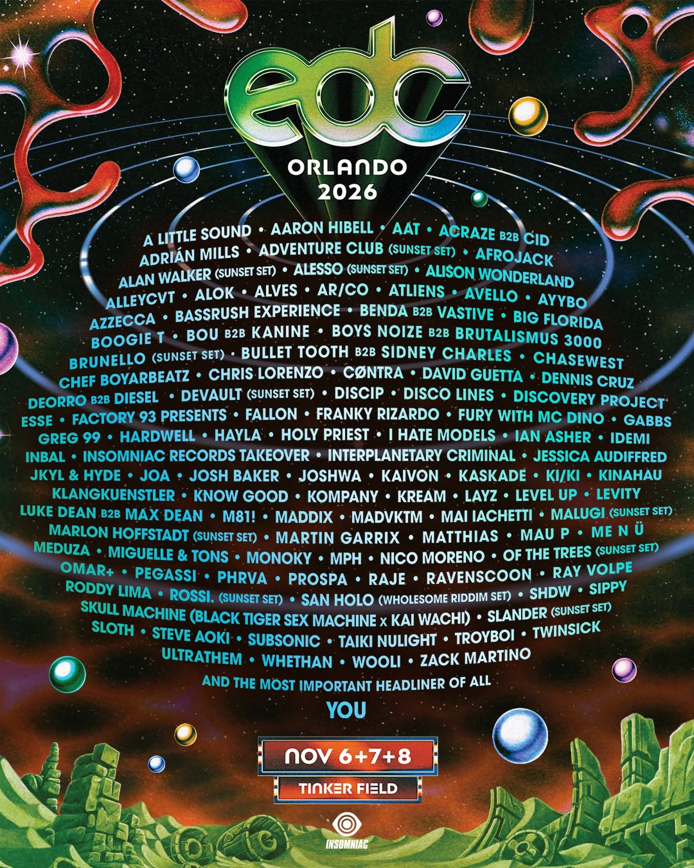 EDC Orlando official lineup