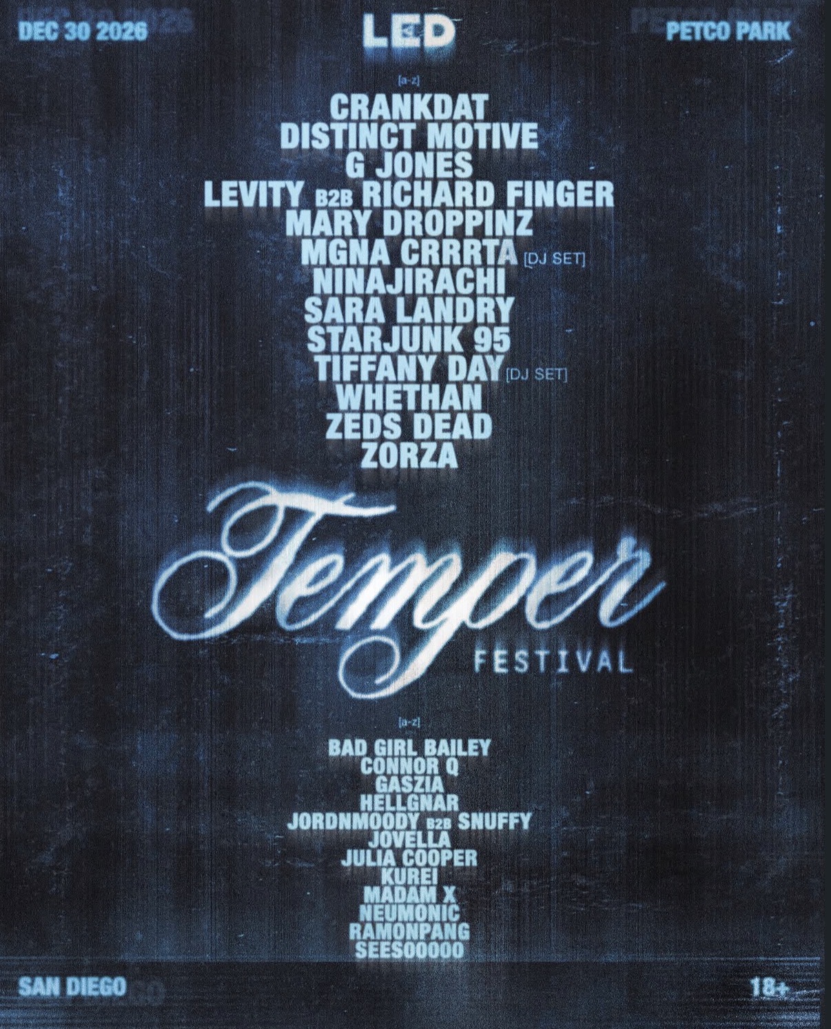 Temper Festival official lineup